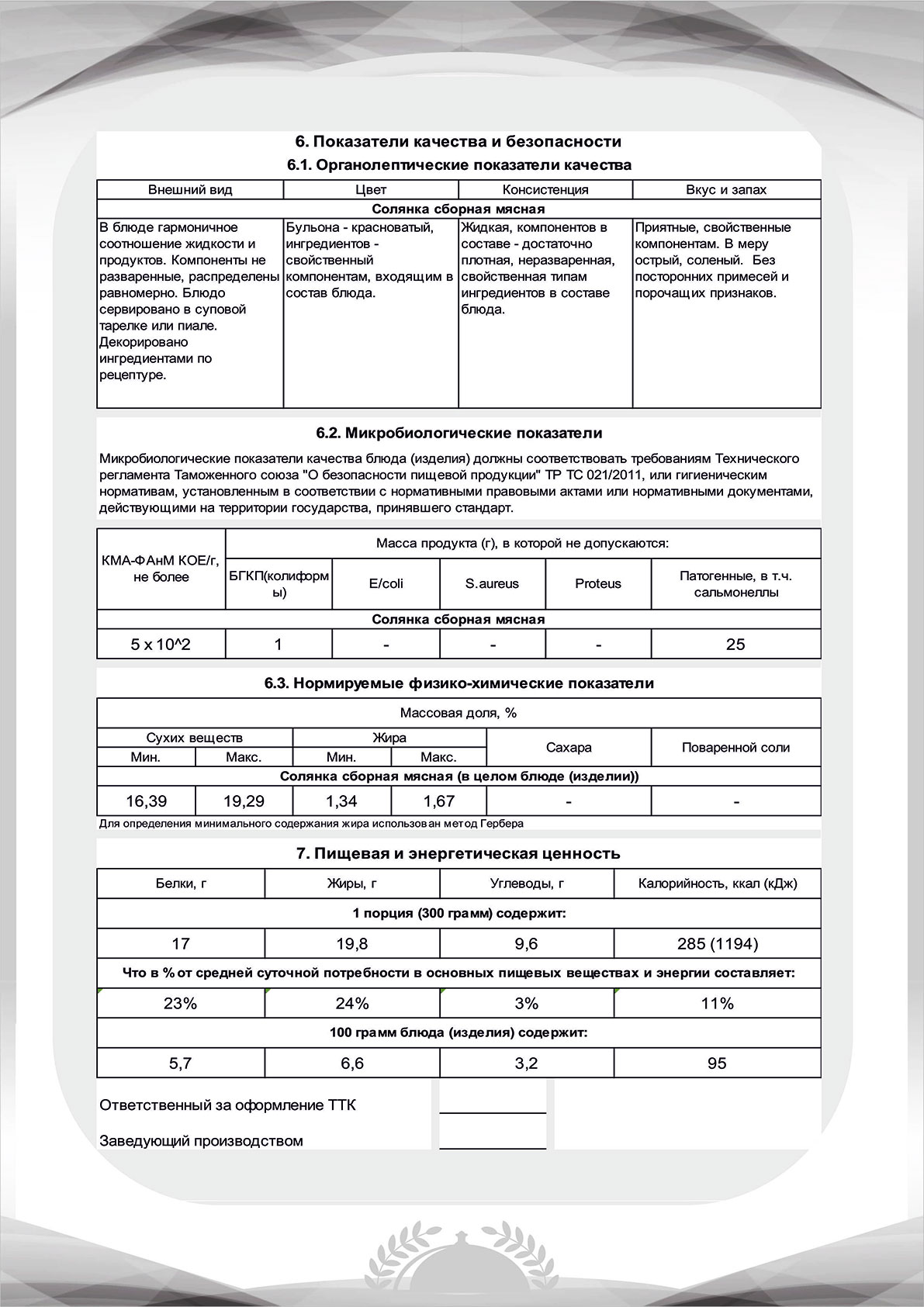 Разработка тех карт, Сборник рецептур для общественного питания